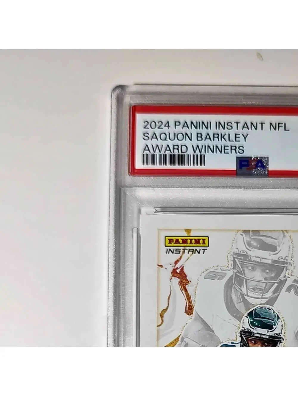 Saquon Barkley 2024 Panini NFL Offensive Player of the Year Eagles PSA 8 NM-MT